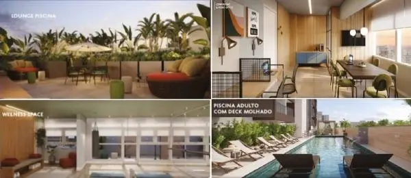Apartamento de 24 m2, 01 dormitório, com varanda- Casa do Ator