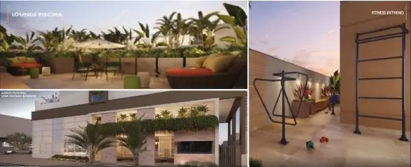 Apartamento de 30 m2, 01 dormitório, com varanda