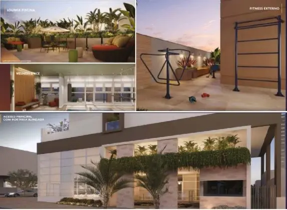 Apartamento de 27 m2, 01 dormitório, com varanda