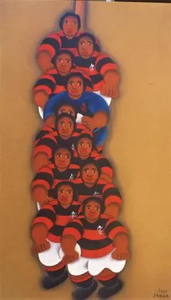 Jose saboia tema Torcida rubro negro medida 40x50