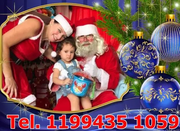 visita do Papai Noel para véspera do natal e datas antecipadas moema e outros bairros