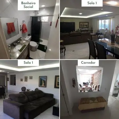 Casa c/ 4 quartos, 5 banheiros, garagem e quintal em Cabo Frio - Terreno 434m2