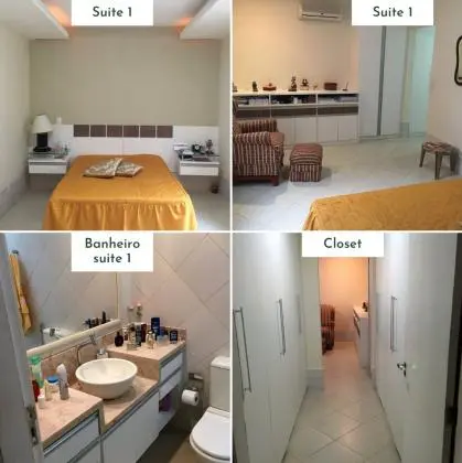 Casa c/ 4 quartos, 5 banheiros, garagem e quintal em Cabo Frio - Terreno 434m2