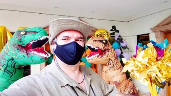 Dinossauros personagens vivos cover animação festas