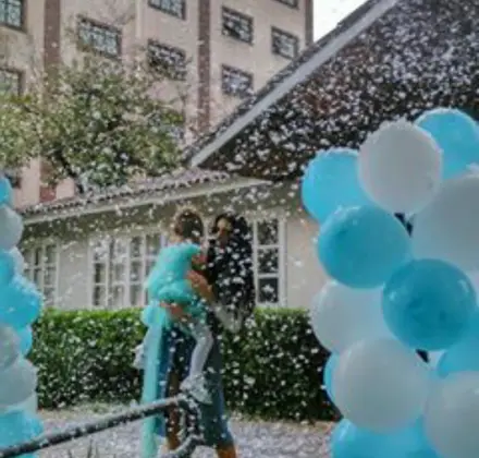 Locação de máquinas de neve artificial para festas e eventos