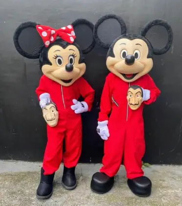 Personagens vivos Mickey Mouse