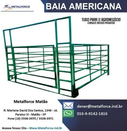Redondel metálico móvel para cavalos  - Metalforce