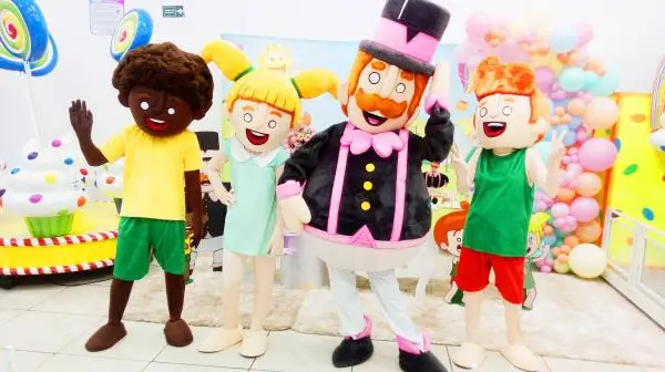 Turma Bita Cover personagens vivos festa infantil