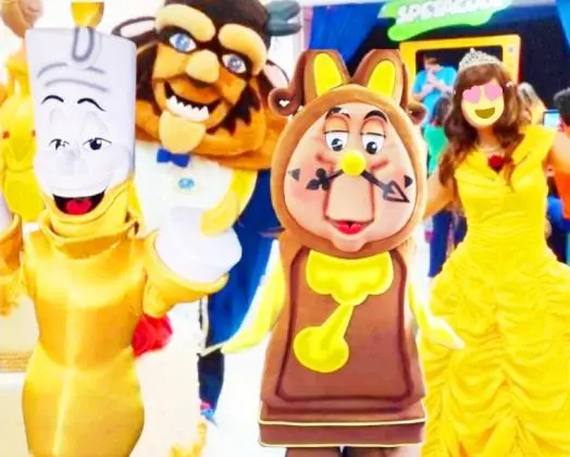 Bela e A Fera Cover Personagens Vivos Turma Festas Infantil