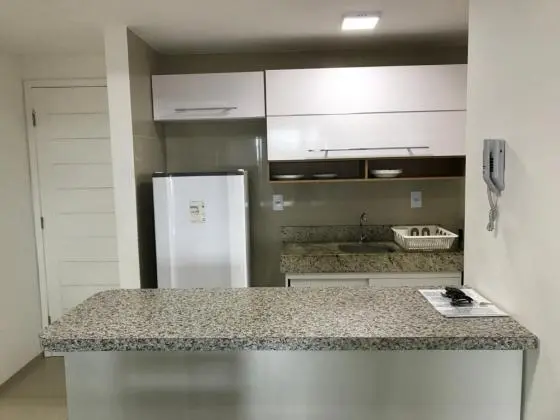 Apartamento mobiliado com vista mar