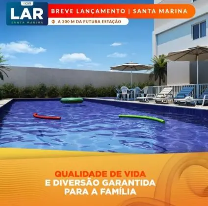 Lar Santa Marina - 2 dormitórios com terraço - Programa casa verde e amarela
