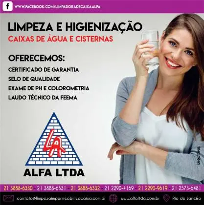 LIMPEZA DE CAIXA D'ÁGUA - Rio de Janeiro(Zona Oeste)