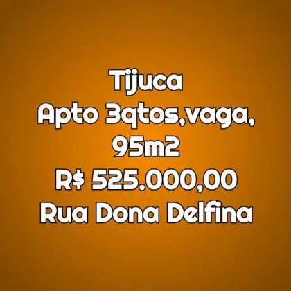 Apartamento Tijuca - 3 quartos, 95m2