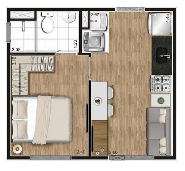 APARTAMENTO METRÔ VILA DAS BELEZAS