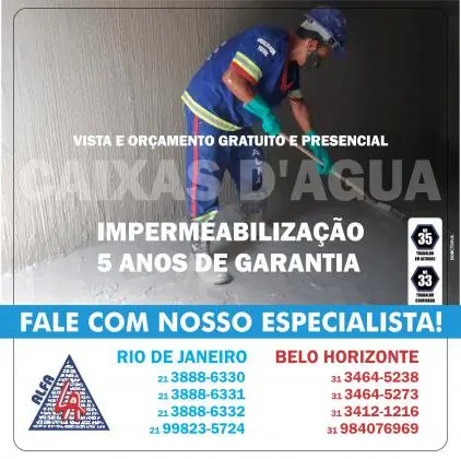 Alfa serviços de impermeabilização de caixas de água