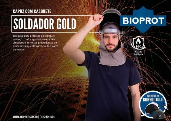 BONÉ COM CASQUETE  - CAPUZ SOLDADOR - -  C.A.  - 39.573 - NORMA - EN812
