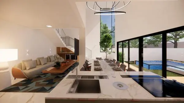Excelente casa de alto padrão em condomínio fechado em Florianópolis/Campeche