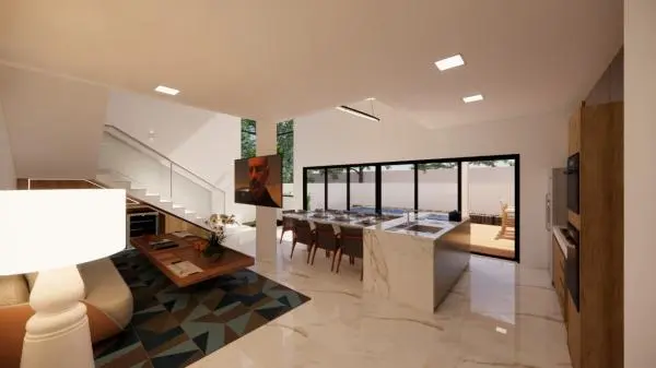 Excelente casa de alto padrão em condomínio fechado em Florianópolis/Campeche