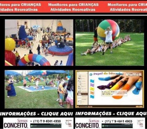 Monitores Animação Recreação Infantil ABC - SBC - São Caetano Sul - Santo André