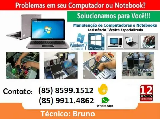 Técnico de Informática em Domicílio em Fortaleza
