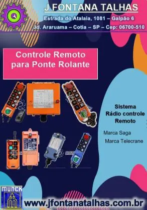 CONTROLE REMOTO PARA PONTES ROLANTES
