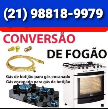 CONVERSÃO DE FOGÃO EM COPACABANA RJ 98818-9979