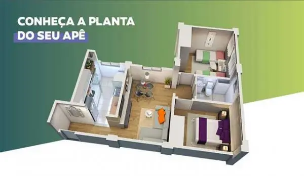 Apartamento financiado caixa cef, baixa renda cadastro casa verde amarela, minha casa minha vida em Contagem Precon