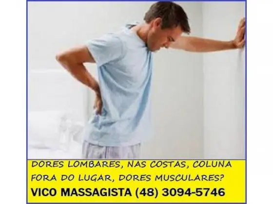 Dor no nervo ciático - Massagem - Centro - São José SC