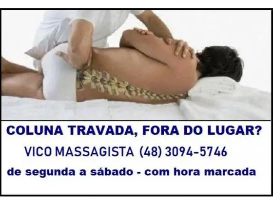 Dor no nervo ciático - Massagem - Centro - São José SC