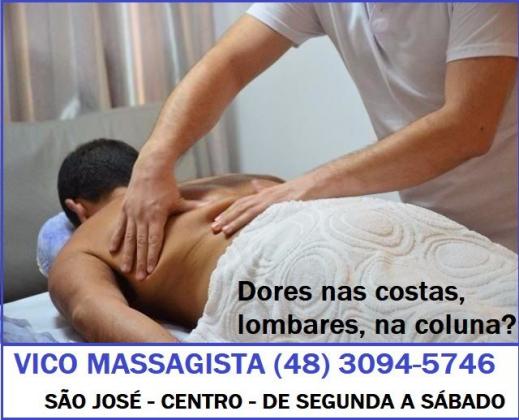 Dor no nervo ciático - Massagem - Centro - São José SC