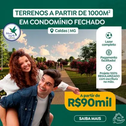 Loteamento Estância Beija Flor, Caldas MG. R$90.000, 00