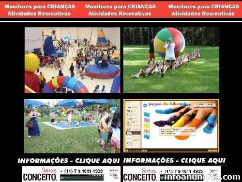 Organizacao animacao recreacao infantil cidade jardim