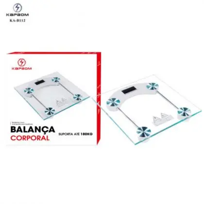 Balança Digital Corporal até 180 Kg Kapbom - Loja Eletrovendas