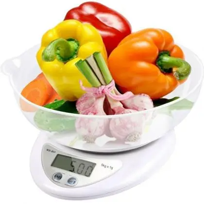 Balança Digital Eletrônica com Display LCD de Cozinha Bmax pesa 5 kilos - Loja Eletrovendas