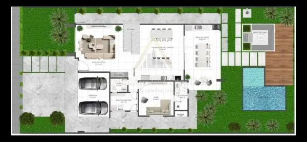 Casa Linda no MAISON DU PARC 4Dorm 4WC 4Vagas na garagem