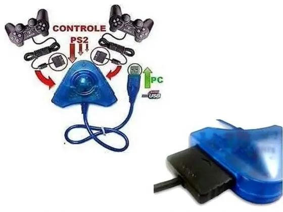 Conversor de Controle Playstation 1 e 2 para PC USB - Loja Eletrovendas