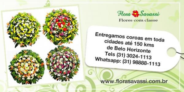 Coroa de Flores para floricultura entrega coroas velório e cemitérios Nova Lima, Belo Horizonte, Sabará, Contagem e Santa Luzia MG