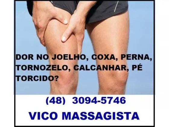 Dor no joelho - Massagem - Centro - São José SC.