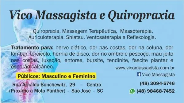 Dor no joelho - Massagem - Centro - São José SC.