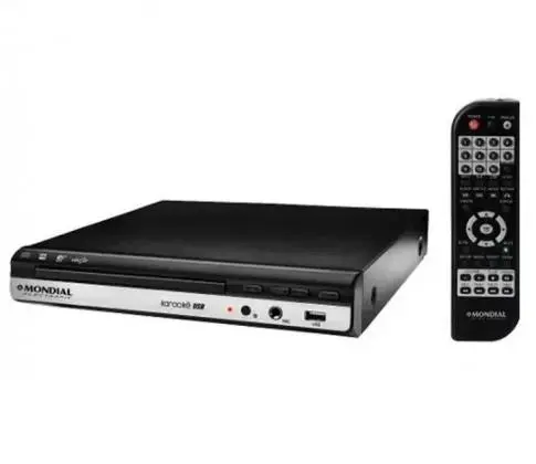 Dvd Player Mondial, Entrada Microfône Karaokê, Entrada Usb, Toca Mp3, Produto Brasileiro - Loja Eletrovendas