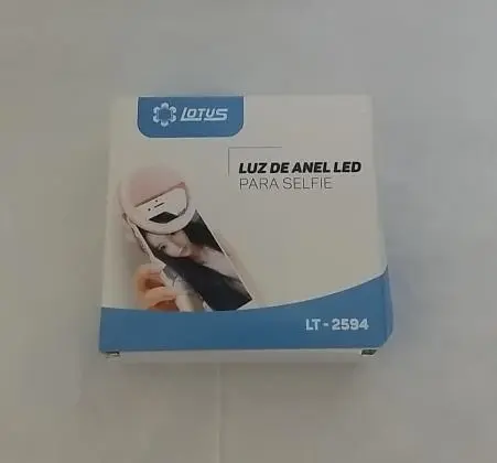 Luz de Anel Led Self para Celular 3 Níveis de Brilho Marca Lotus - Loja Eletrovendas