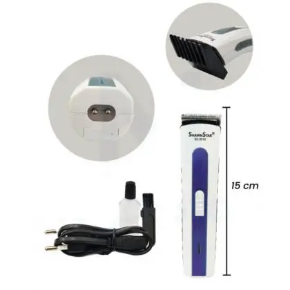 Máquina de Cortar Cabelo e Barba e Aparador de Pelos sem Fio Recarregável Shawnstar ss-3918 - Loja Eletrovendas