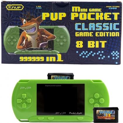 Mini Game Retrô Pocket Classic com Cartuchinho 999999 in 1 Nes 8 bits PVP Knup - Loja Eletrovendas