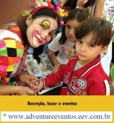 Organizacao recreacao pintura facial infantil sbc