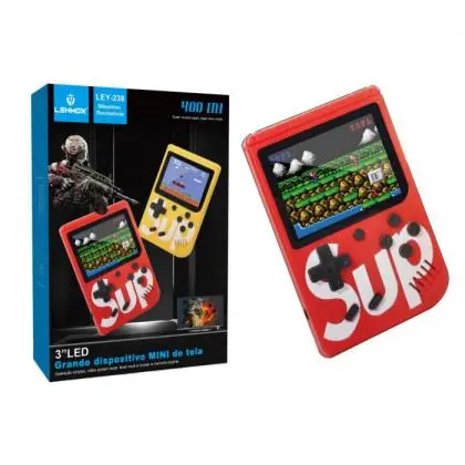 Video Game Portátil 400 in 1 Jogos Nes 8 Bits Lehmox - Loja Eletrovendas