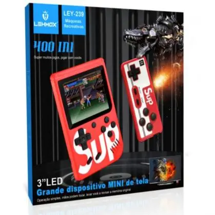 Video Game Portátil 400 in 1 Jogos Nes 8 Bits mais 1 Controle Lehmox - Loja Eletrovendas