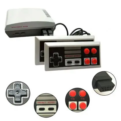 Vídeo Game Retrô 8 Bits Com 620 Jogos na Memória e 2 Controles - Loja Eletrovendas