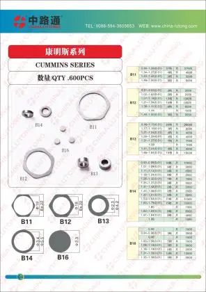 Common Rail Solenoid Valve Residual Air Gap Adjustment Gasket Shim