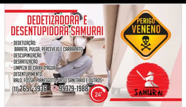 Dedetizadora em Zona Leste Norte Sul Oeste Dedetização Controle de Pragas Desratização Ratos 24 Horas Desentupidora