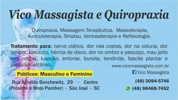 Massagem para dores nas costas - Centro - São José (SC)